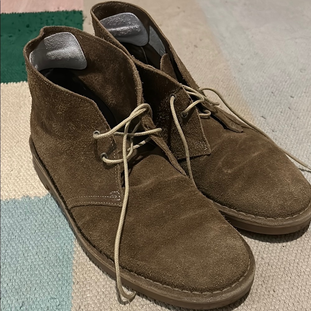 Clarks Bushacre Brown Suede Desert Chukka Boots